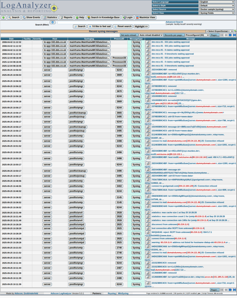 LogAnalyzer main viewer (preview)